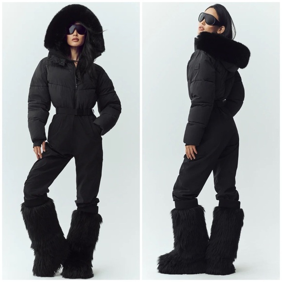 ALO Yoga Pants - NWT ALO YOGA Polar Star Ski Suit in Black SZ S